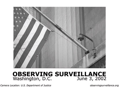 Watching the Watchers, Observing Surveillance. June 3, 2002. 9am to 4pm. Washington Club, Dupont Circle, Washington, D.C.